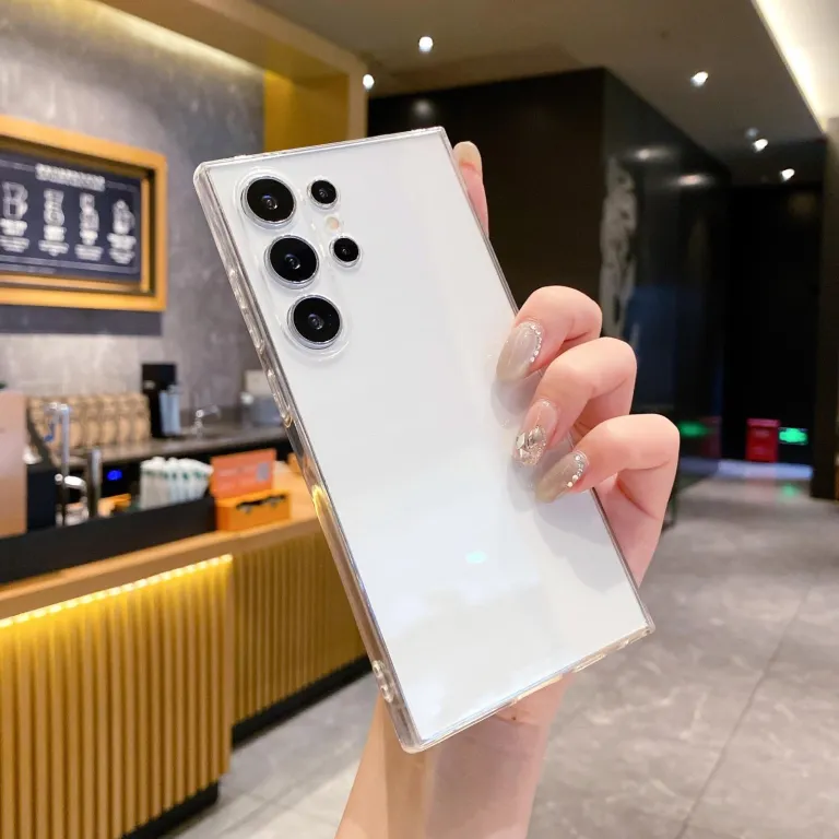 قاب محافظ شفاف با سوراخ‌های دقیق لبه صاف TPU مناسب سامسونگ S25 A56A07 قاب محافظ note20 قاب سیلیکونی ضد ضربه گوشی