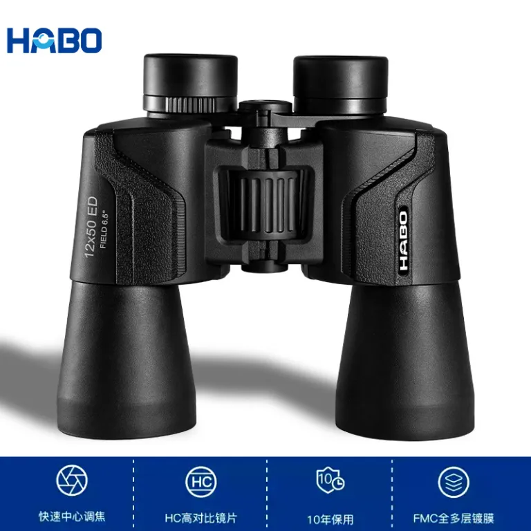 دوربین دوچشمی ED 12X50 با بزرگنمایی بالا و چشمی بزرگ، مناسب فضای باز، عمده و پخش زنده