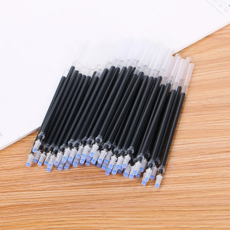 خودکار ساچمه‌ای عمده کارخانه، نوک سوزنی کامل، سر گلوله‌ای 0.5mm، مغزی خودکار جایگزین، لوازم‌تحریر دانش‌آموزی