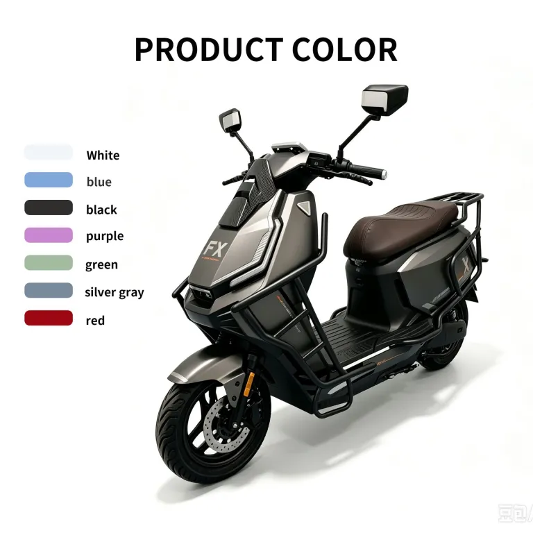 موتورسیکلت برقی FX صادراتی 2000W اسکوتر پرقدرت آمریکای جنوبی Moto eléctrica