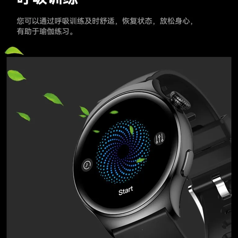 ساعت هوشمند Huaqiangbei Watch4 Pro با صفحه گرد، پشتیبانی از Alipay، NFC، تماس بلوتوثی و چندکاره ورزشی
