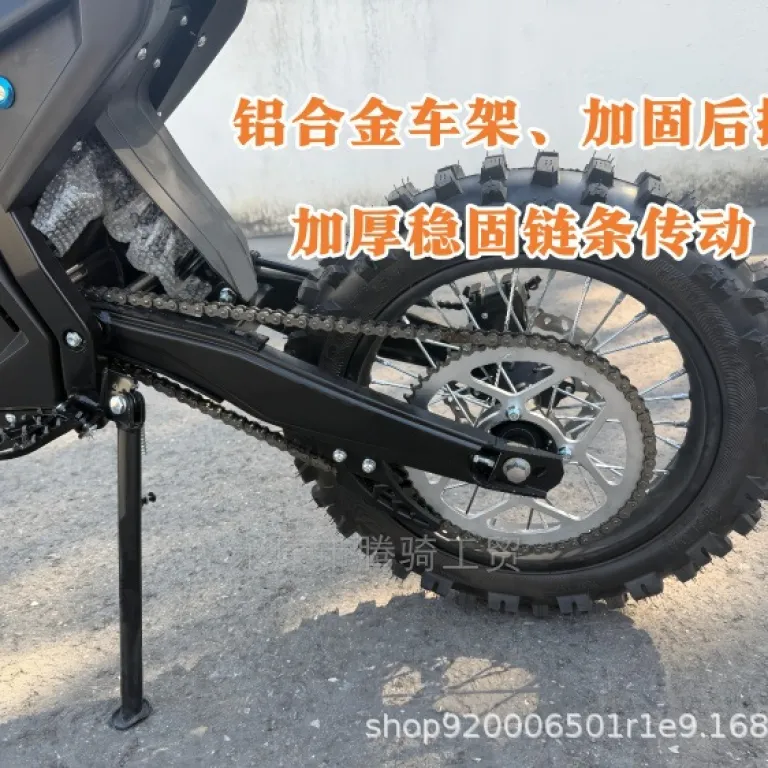 موتور برقی جدید 72V6000W عرضه مستقیم کارخانه موتورسیکلت کراس کانتری برقی موتورسیکلت آفرود مسابقه‌ای لیتیومی وسیله نقلیه جایگزین پیاده‌روی
