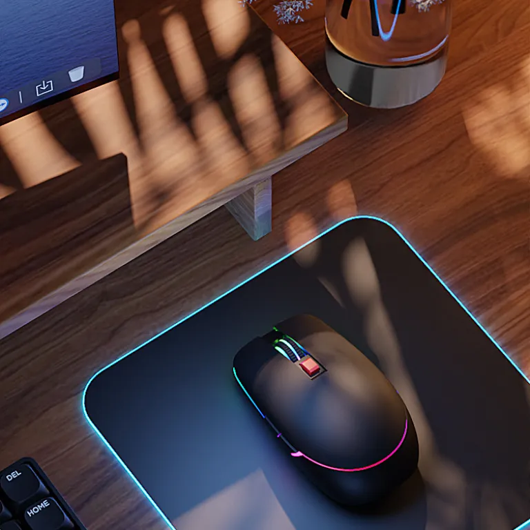ماوس هوشمند با هوش مصنوعی و فرمان صوتی، ماوس شارژی دو حالته با نور RGB، ماوس مدل بزرگ Starfire با GPT هوشمند
