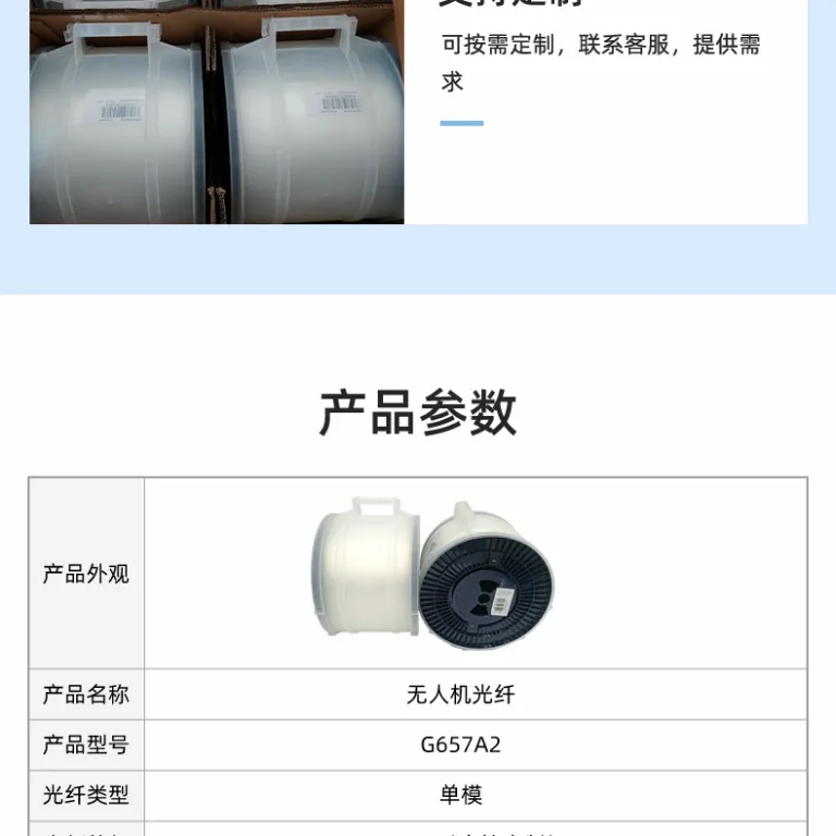 فیبر نوری لخت G657A2 1000M 0.25mm مقاوم به خمش، عمده فیبر نوری Changfei