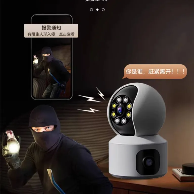 دوربین وای‌فای خانگی شیائومی مناسب روتر شیائومی با دید 360 درجه بدون نقطه کور، کیفیت HD و هوش مصنوعی برای نظارت از راه دور با موبایل