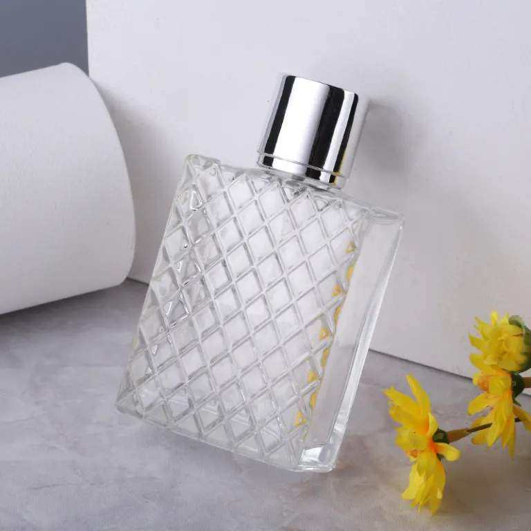 بطری عطر شیشه‌ای خالی با ظرفیت 100 میلی‌لیتر، اسپری قابل حمل برای پر کردن عطر و لوازم آرایشی