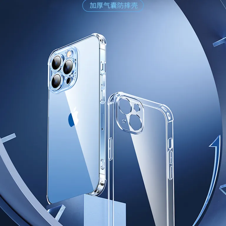 قاب گوشی اپل 18 شفاف نرم iphone17 ضد ضربه چهار گوشه باریک 15 محافظ فضایی 16pro14