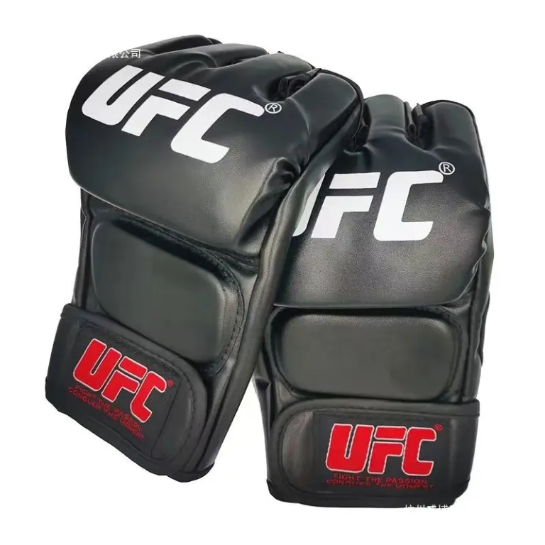 دستکش بوکس نیمهانگشتی برای مردان و زنان، مناسب تمرینات MMA، ساندا، UFC و کودکان، بزرگسالان، مخصوص کیسه بوکس