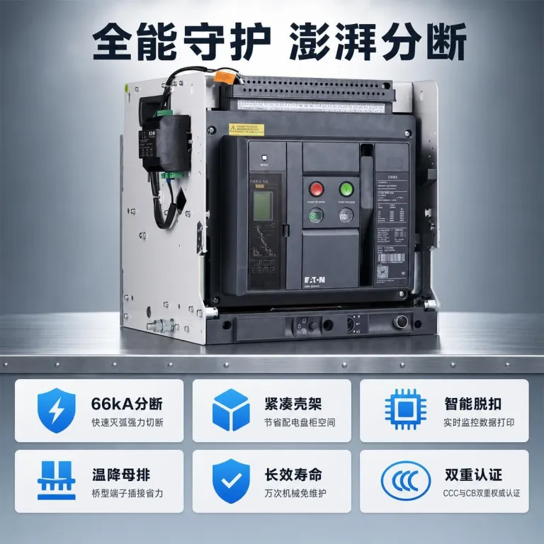 کلید اتوماتیک کمپکت Eaton مدل IZM91B3C سری 3 پل کشویی 690V اورجینال