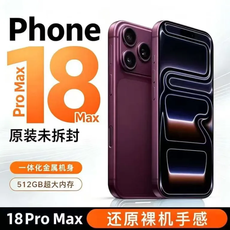 گوشی هوشمند اصل i18ProMax با صفحه‌نمایش 9 اینچی 6، پشتیبانی از تمام شبکه‌ها 5G، گوشی اندرویدی نو با سفارشی‌سازی کارخانه