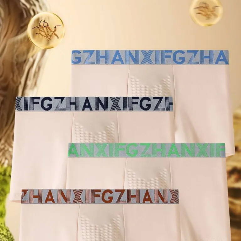 شلوارک مردانه چهارخانه نخی مراقبت از سلامت با عصاره قارچ کرم ابریشم، تنفس‌پذیر و مناسب ورزش، مخصوص عمده‌فروشی
