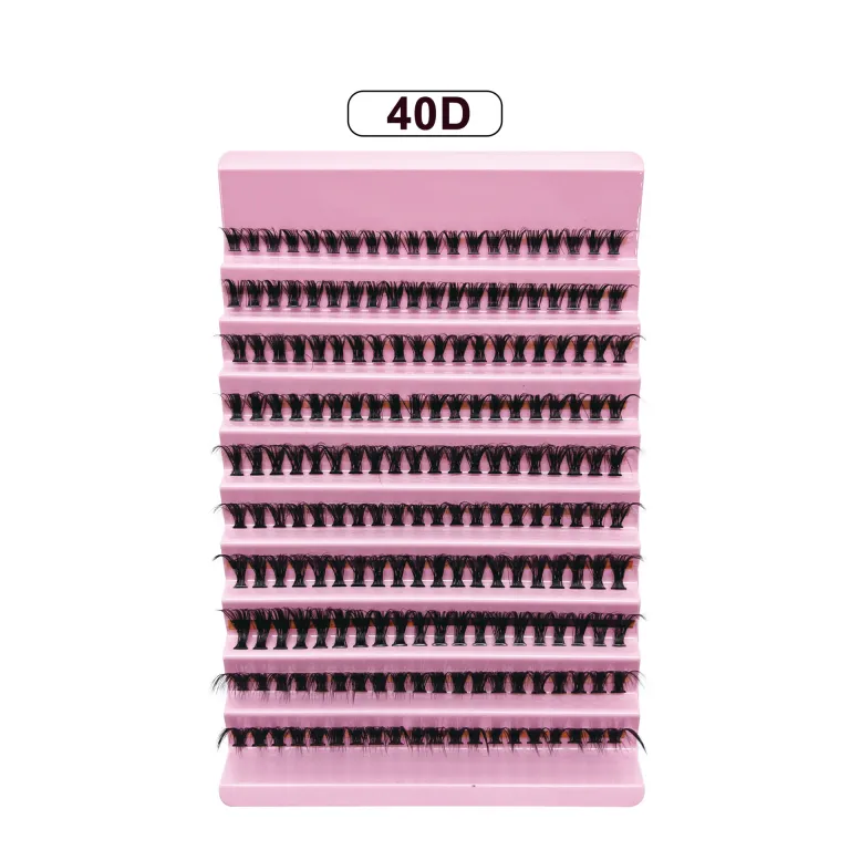 ست مژه مصنوعی اکستنشن 30D40D سینی ده ردیفه پلکانی عمده مژه نرم