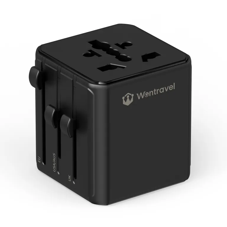 مبدل چندکاره برق کارخانه 25W شارژ سریع 3AC پریز استاندارد اروپا مبدل چندمنظوره تبدیل برق جهانی