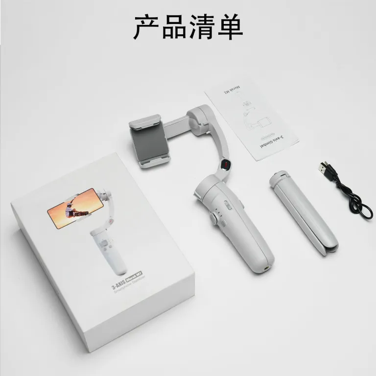 F6 گیمبال سه‌محوره گوشی ضدلرزش، استابلایزر دستی هوشمند برای فیلمبرداری، پخش زنده و ولاگ