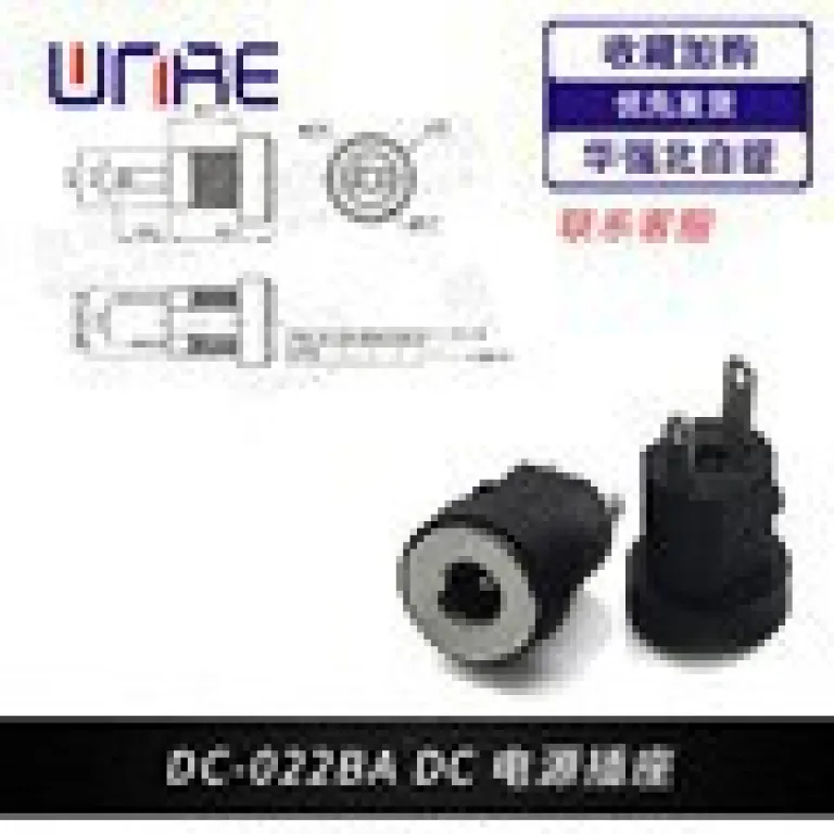 کانکتور فلزی دایرهای ضدآب رزوه‌ای منبع تغذیه DC-022B 5521 5525 سوکت مادگی شارژ DC