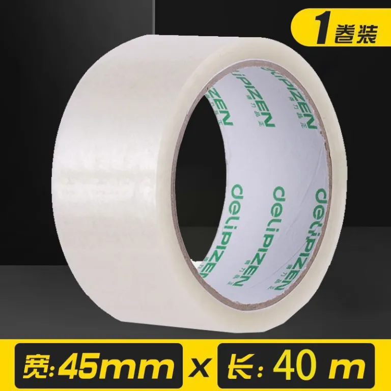 چسب نواری دلی عمده 100m انبار تجارت الکترونیک بسته‌بندی ارسال سریع بستن درب بسیار شفاف 45mm چسب نواری پهن سایز بزرگ 60mm