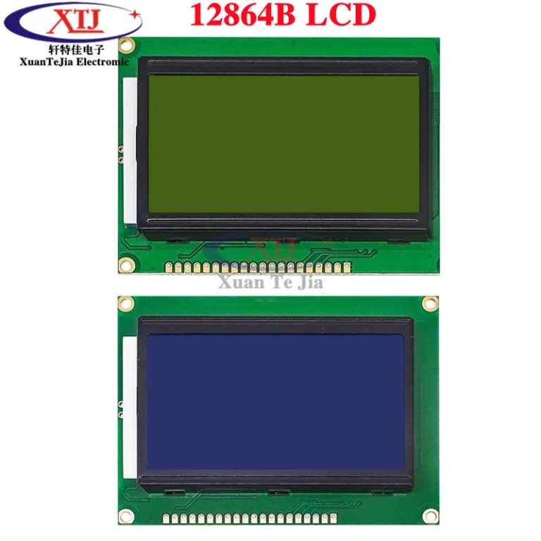 صفحه آبی/زرد-سبز 1602A/1604A/2004A/12864B صفحه LCD 5V با نور پس‌زمینه IIC