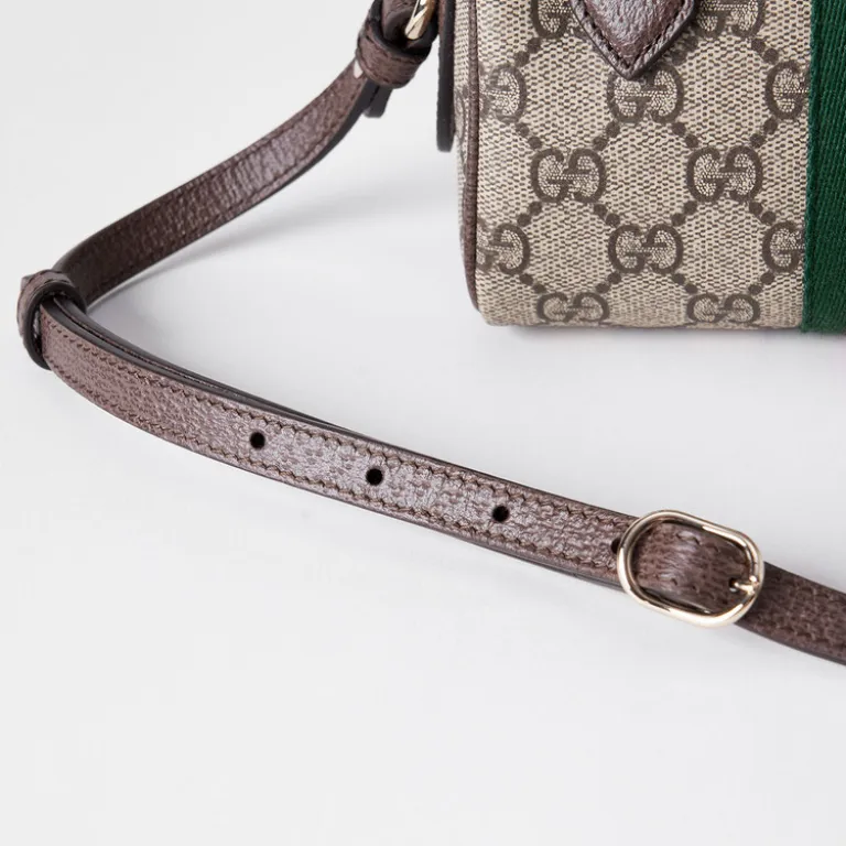 کیف دستی GUCCI Ophidia با پارچه روکش‌دار و طرح درهم‌تنیده GG
