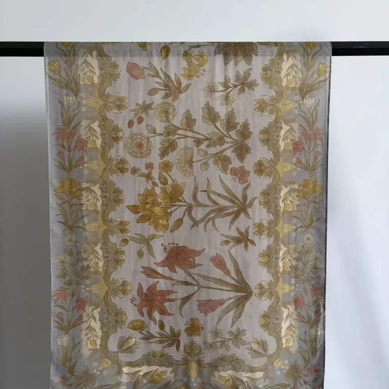 شال و روسری چاپی سری آبرنگ پرفروش از جنس مودال و ویسکوز، روسری قومی، روسری ابریشمی 180*70cm