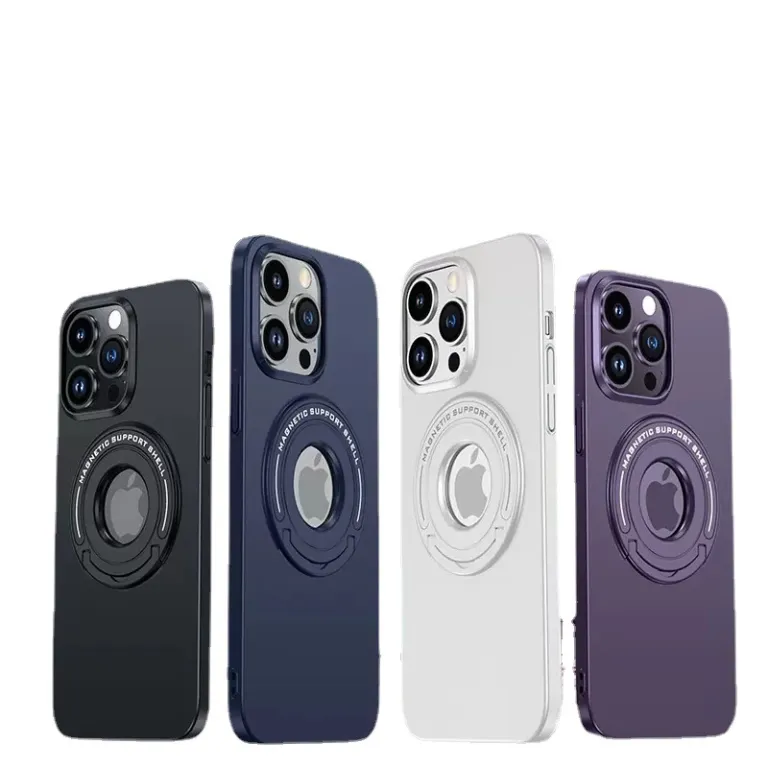 قاب گوشی اپل iphone16PROMAX با پایه مغناطیسی کشویی، مات 15، محافظ تمام‌بدنه 14 13
