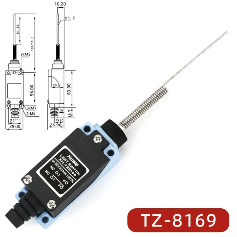 ME-8108 کلید محدودکننده خودبازگشت میکروسوئیچ تماسی محدودکننده TZ-8101 کلید مسیر