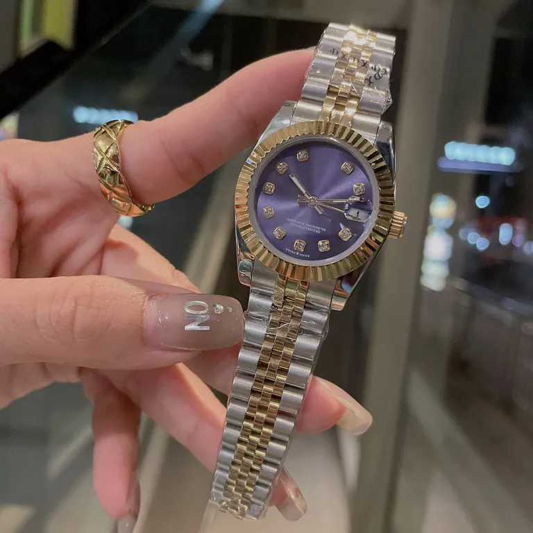 ساعت زنانه رولکس اویستر پرپچوال دیت جاست 31MM کوارتز سوئیسی سری دیت جاست سبز زیتونی