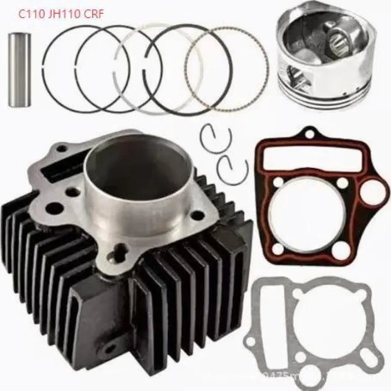 مناسب برای C110 JH110 کیت سیلندر موتورسیکلت قطر داخلی 52.4MM سیلندر رینگ پیستون واشر کاسه نمد