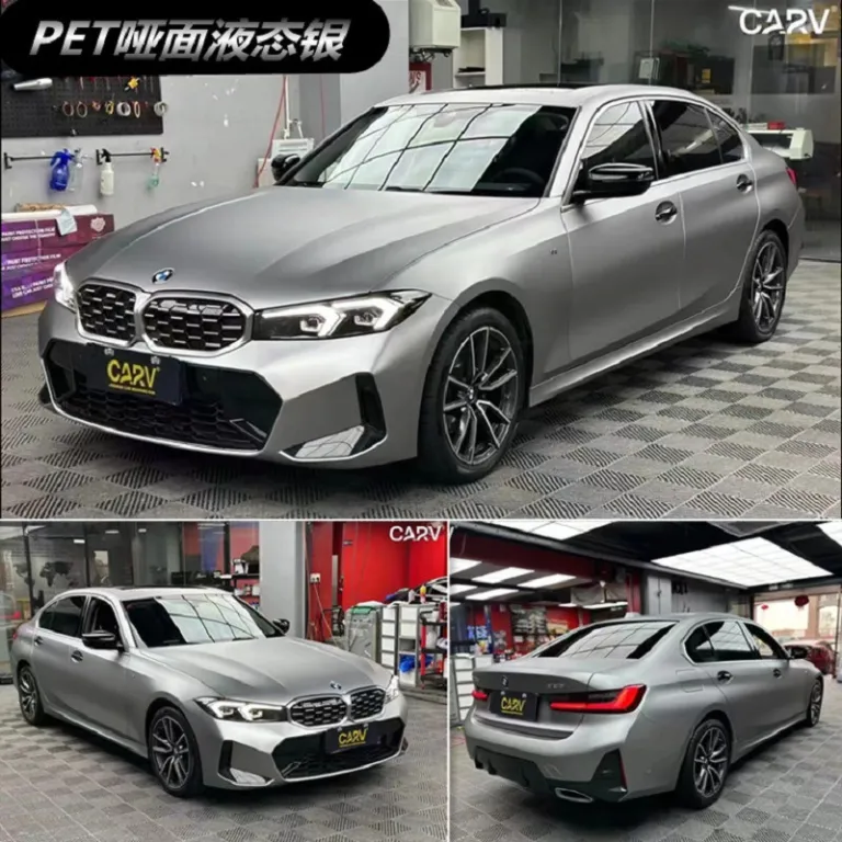فیلم تغییر رنگ خودرو PET نقرهای GT نقرهای مایع نقرهای کهکشانی نقرهای متالیک فوق براق نقرهای فضایی الکتریکی نقرهای الکساندریت