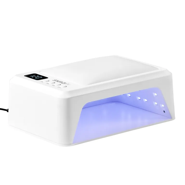 چراغ UV پرقدرت خشک‌کن سریع لاک ژل دو دست با طراحی یک‌خطی و قابل حمل