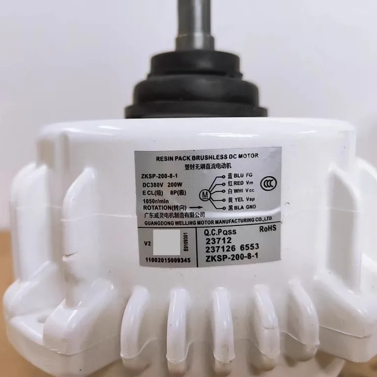 مناسب برای موتور بیرونی کولر گازی مرکزی ZKSP-200-8-1 فن موتور DC بدون جاروبک پنج‌سیمه 200W