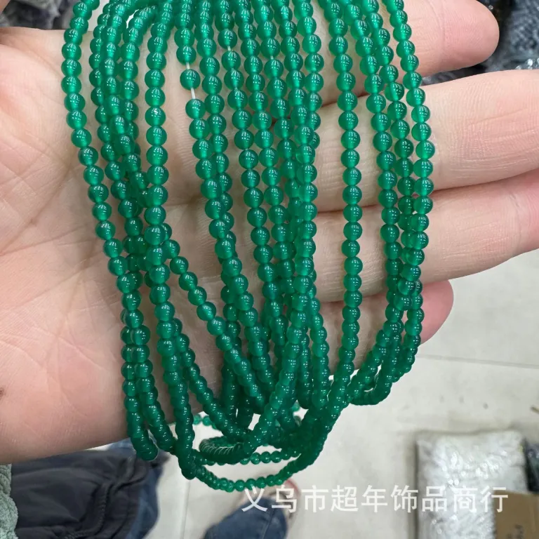 2mm3mm4mm مهره‌های گرد کوچک سنگ طبیعی، لوازم جانبی زیورآلات، آمیتیست، آونتورین سبز، تورمالین، مهره‌های DIY عمده
