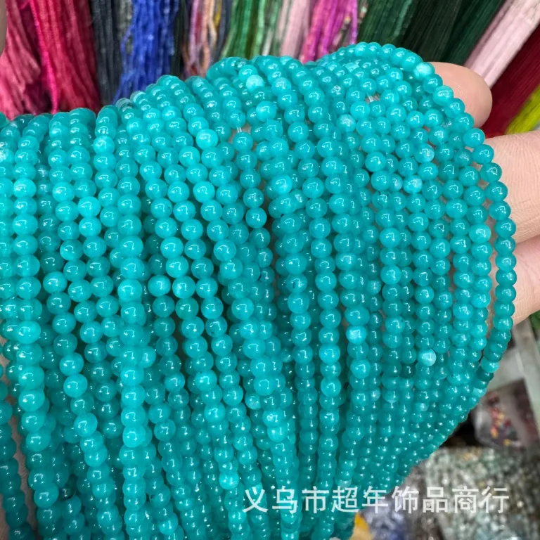 2mm3mm4mm مهره‌های گرد کوچک سنگ طبیعی، لوازم جانبی زیورآلات، آمیتیست، آونتورین سبز، تورمالین، مهره‌های DIY عمده