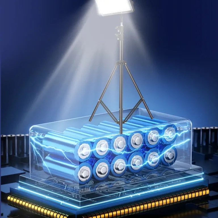 چراغ بازار شب شارژی روشنایی فضای باز LED ابزار ضروری بساط‌گستر نور قوی متحرک با پایه چراغ کمپینگ صحرایی