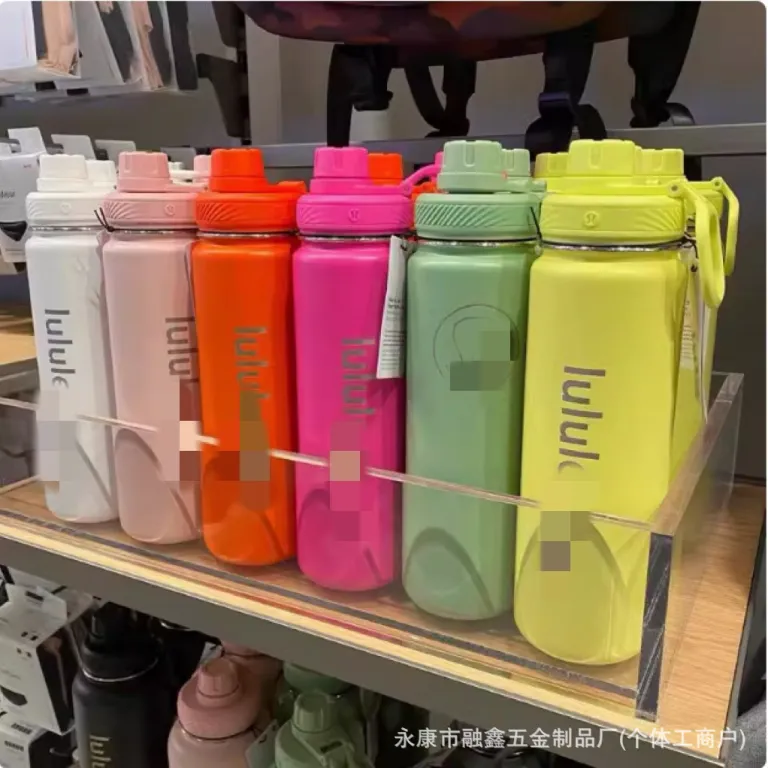 بطری آب ورزشی BacktoLife مشابه lululemon 710ml قمقمه سفری و یوگا
