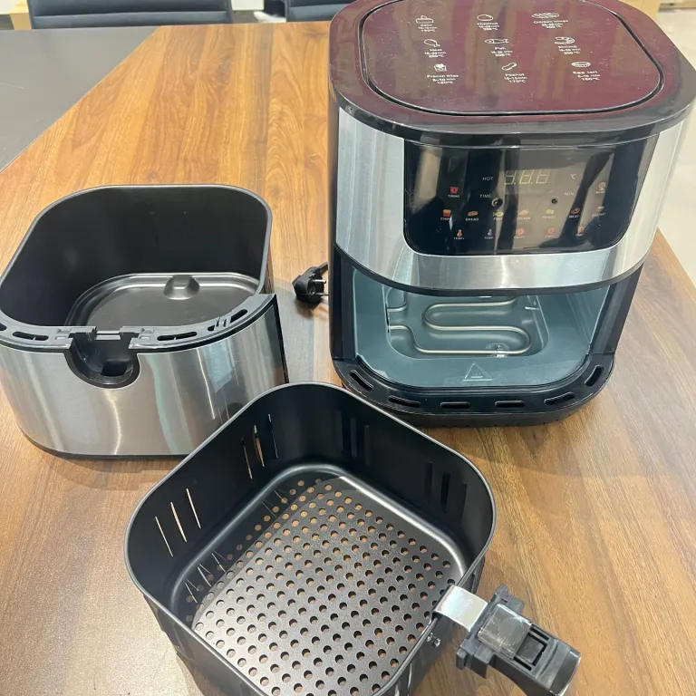 سرخ‌کن بدون روغن Airfryer 15L با ظرفیت بالا، چندکاره خانگی از جنس استیل ضدزنگ، مجهز به پنجره دید و المنت حرارتی بالا و پایین