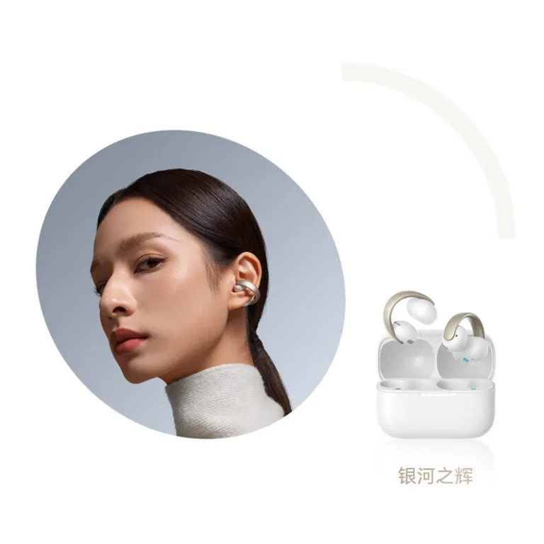 هندزفری بلوتوثی گیره‌ای SoundCore AeroClip، باز، مخصوص ورزش و دویدن، راحت با اتصال روی گوش A3388
