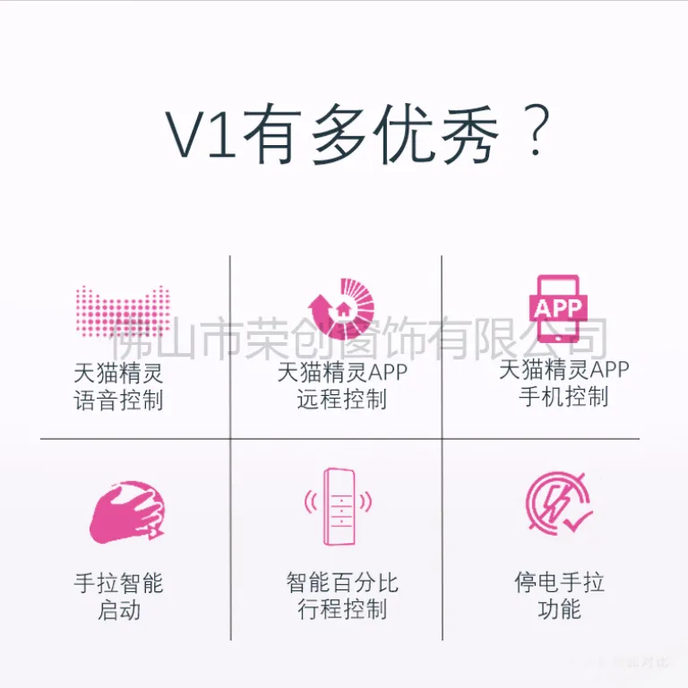 پرده هوشمند برقی دویا V1 موتور کنترل صوتی تی‌مال جینی حداقل سفارش 1 دستگاه