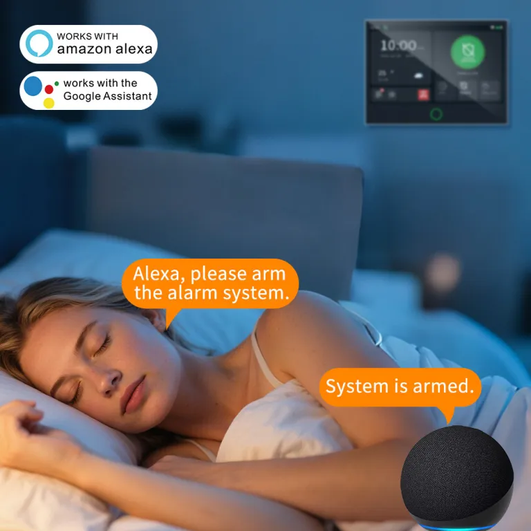کیت دزدگیر امنیتی بی‌سیم با صفحه لمسی 7 اینچی و وای‌فای 4G برای کنترل از راه دور، عمده