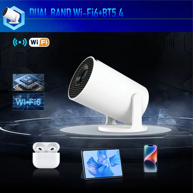 ویدئو پروژکتور قابل حمل مینی فوق کوتاه برد هوشمند با کیفیت Full HD اصلی HY300Pro + اندروید هوشمند H726 پرفروش صادراتی