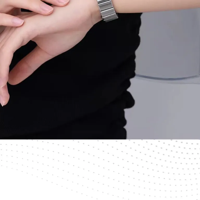 بند مناسب اپل واچ S10 بند iWatchS9 استیل ضدزنگ زنانه طرح کمر باریک s11 حس لوکس ورزشی تابستانی