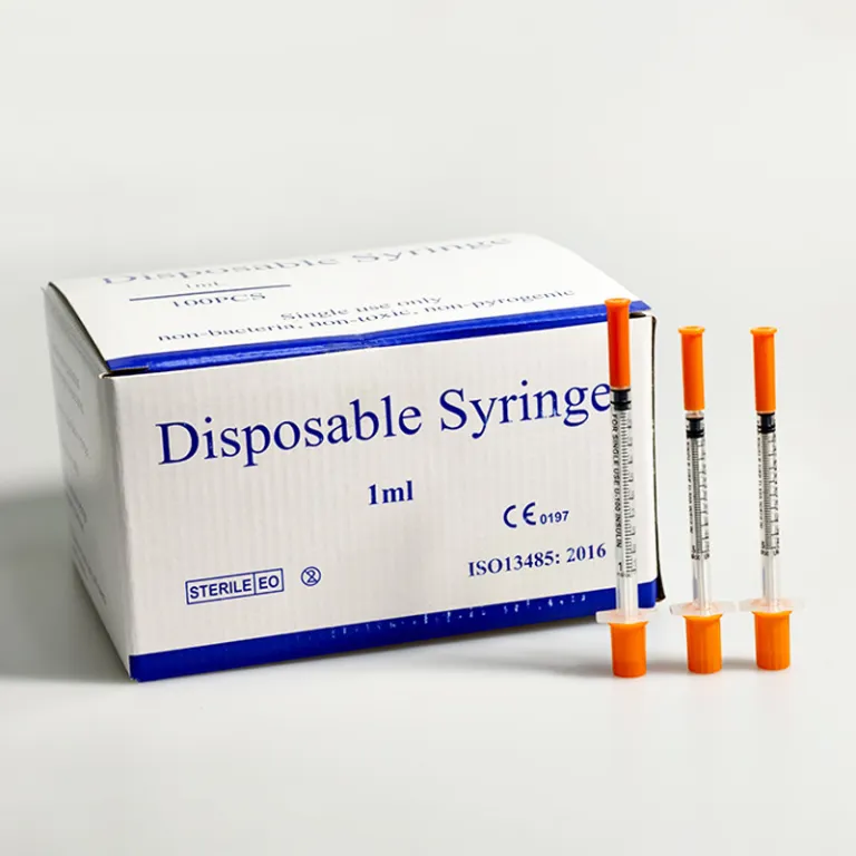 1ml/0.5ml سرنگ تزریق یکبارمصرف دستی، سرنگ تغذیه، سرنگ انسولین با سوزن ثابت