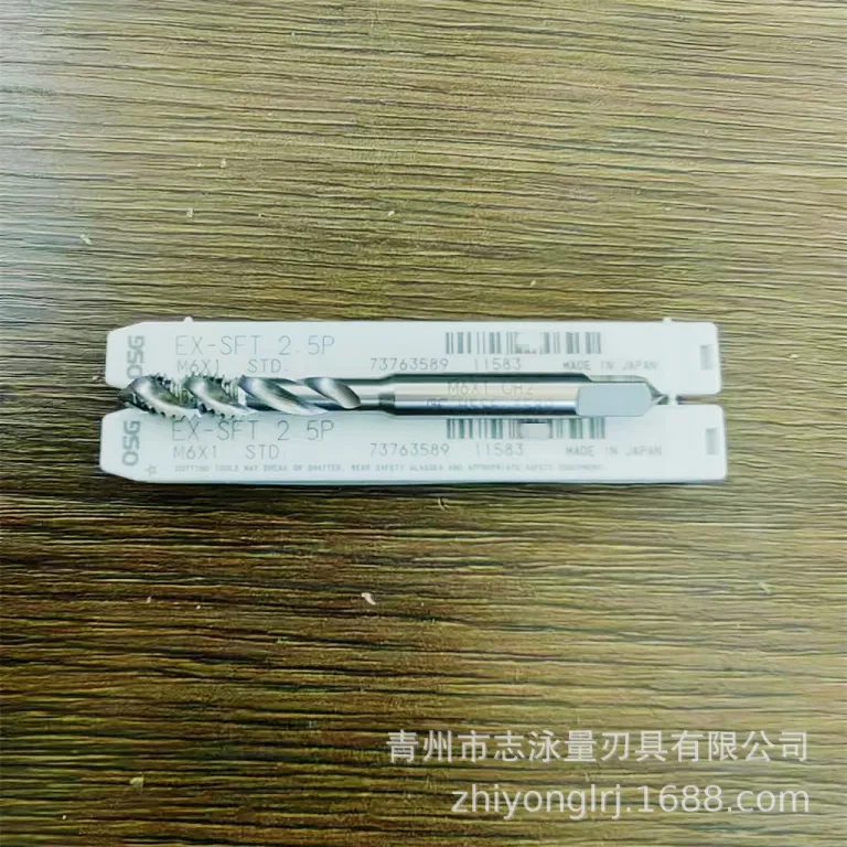 قلاویز مارپیچی اصلی ژاپنی OSG با شیار حلزونی برای ماشین‌کاری EX-SFT M3 4 5 6 8 10 12 اصل