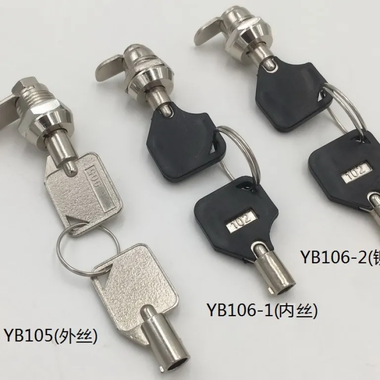 M12 قفل زبانه‌ای چرخشی قفل فنری YB105YB106 قفل فنری قفل زبانه‌ای چرخشی کمد ابزار قفل ویترین