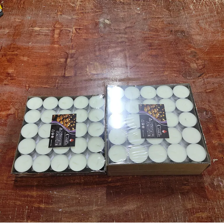 100 بسته 4 ساعته شمع بدون دود برای گرم کردن چای پارافینی مناسب تولد و ابراز عشق گرد 50 عددی عمده