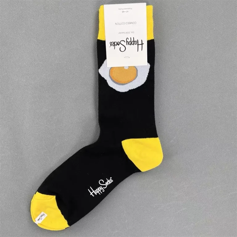 جوراب رنگی HappySocks مردانه طرح کارتونی فانتزی اینستاگرامی ساق‌متوسط بیرونی خیابانی