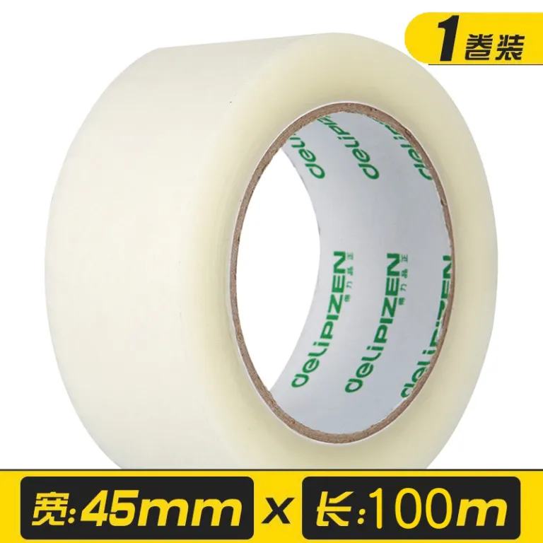 چسب نواری دلی عمده 100m انبار تجارت الکترونیک بسته‌بندی ارسال سریع بستن درب بسیار شفاف 45mm چسب نواری پهن سایز بزرگ 60mm
