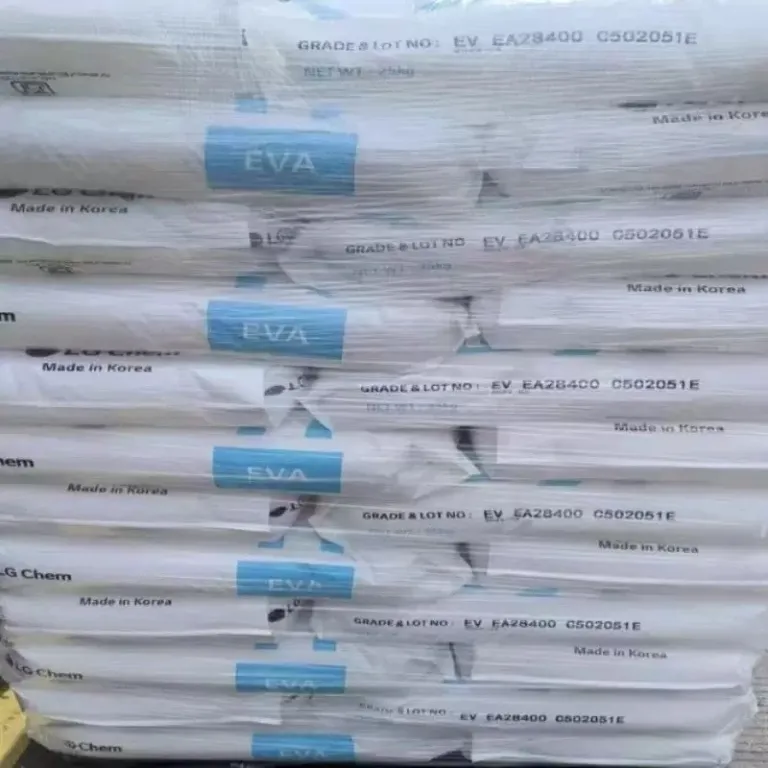 گرانول پلاستیکی EVA گرید چسب حرارتی با آنتی‌اکسیدان و ضد کلوخه از LG کره EA28400