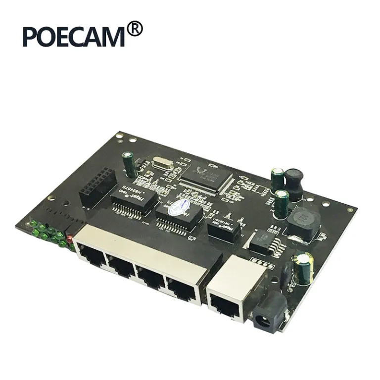تغذیه POE استاندارد مخصوص دوربین مداربسته، NVR و DVR 48V - برد اصلی سوئیچ