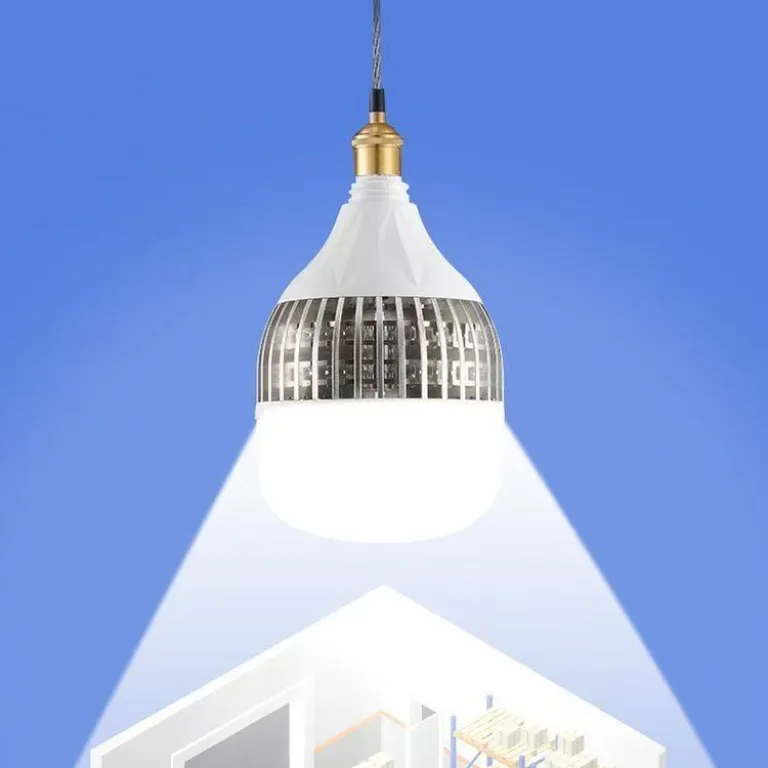 لامپ LED سرپیچی با پره خنک‌کننده فوق‌روشن و بادوام E27 مناسب کارخانه و کارگاه