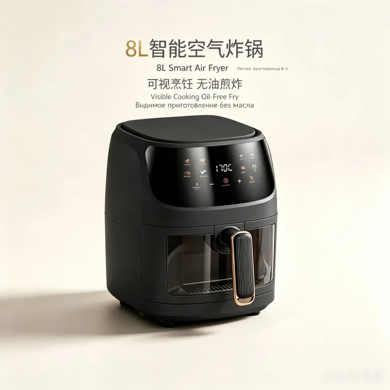 سرخ‌کن بدون روغن 8L چندکاره هوشمند با صفحه لمسی ظرفیت بزرگ airfryer دستگاه فر و سیب‌زمینی سرخ‌کن برقی